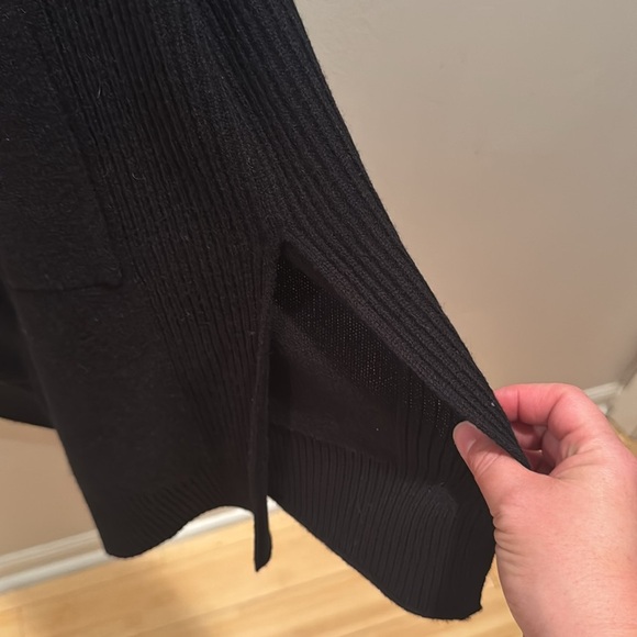 Vince shawl Collar Black Open Cardigan Small - Picture 7 of 9